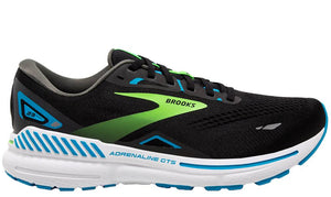Brooks Adrenaline GTS 23 Wide (2E Width) Men's Running Shoes Black/Hawaiian/Ocean Green
