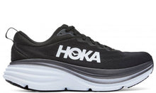 Hoka Bondi 8 Men's Wide Fit 2E Running Shoes Black / White