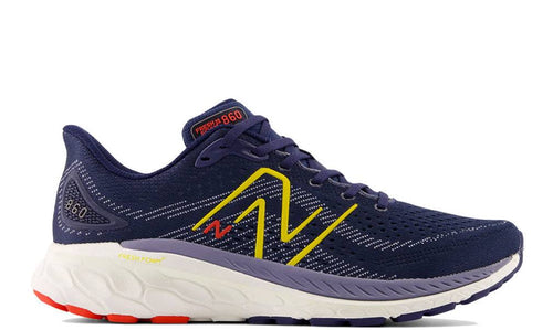 New Balance Fresh Foam X 860 V13 Men's Running Shoes Navy / Ginger Lemon and Neo Flame