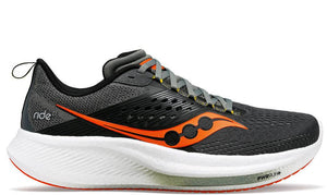 Saucony Ride 17 Men's Wide Fit Running Shoes (2E Fit) Shadow / Pepper