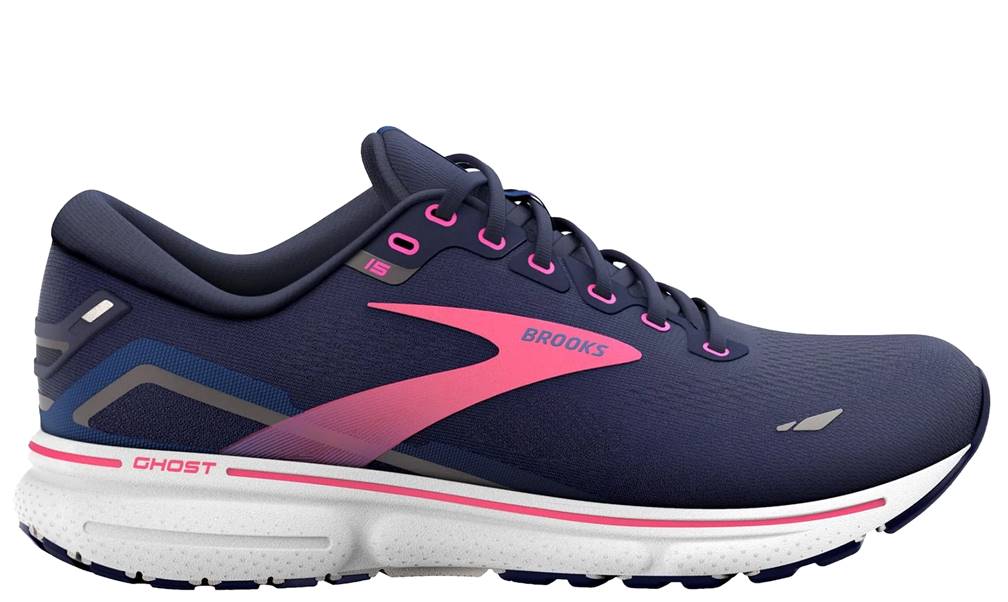 Brooks Ghost 15 Women's Running Shoes Peacoat/Blue/Pink