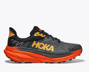 Hoka Challenger 7 Men's Trail Running Shoes Castlerock / Flame