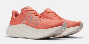 New Balance More V4 Women's Wide Fit (D Width) Running Shoes Gulf Red / Sea Salt