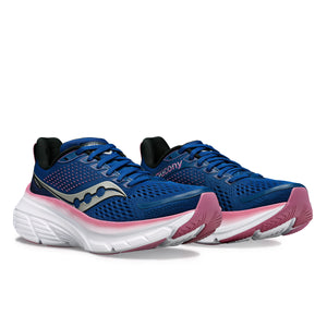Saucony Guide 17 Women's Wide Fit Running Shoe Navy / Orchid