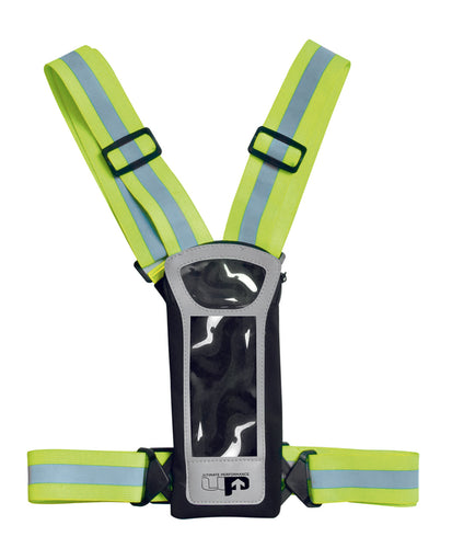 Stile Reflective LED Run Vest & Phone Carrier Fluo Yellow