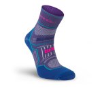 Hilly Twin Skin Dual Layer Anklet Length Running Socks Grape / Blue