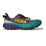 Hoka Speedgoat 6 Men's Trail Running Shoes Oatmeal / Mountain Iris