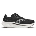 Saucony Ride 18 Women's Wide Fit (D width) Running Shoes Black / White