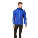 Ron Hill Tech Afterhours Running Jacket, Men's. Cobalt / Flame / Reflect