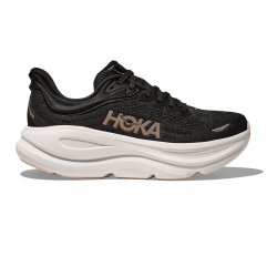 Hoka Bondi 9 Women's Running Shoes Black / Rose Gold