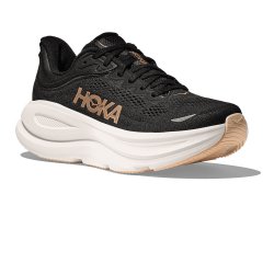 Hoka Bondi 9 Women's Running Shoes Black / Rose Gold