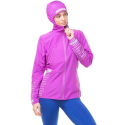 Ron Hill Tech Afterhours Women's Running Jacket. Thistle / Cobalt / Reflective