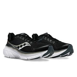 Saucony Guide 18 Men's Wide Fit (2E Width) Running Shoes Black / White
