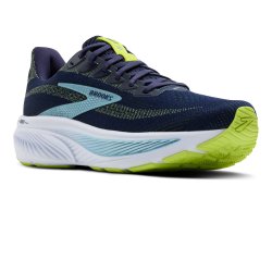 Brooks Ghost 17 Men's Wide Fit (2E width) Running Shoes Peacoat / Lime / Blue
