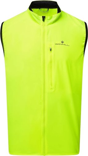 Ron Hill Core Men's Running Gilet. Fluo Yellow / Black