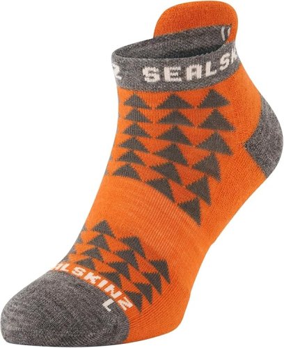 Wissington -  Single Layer Anklet Merino Running Sock Orange