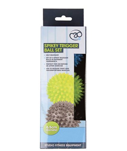 Fitness Mad Set of 3 Spikey Massage Trigger Balls