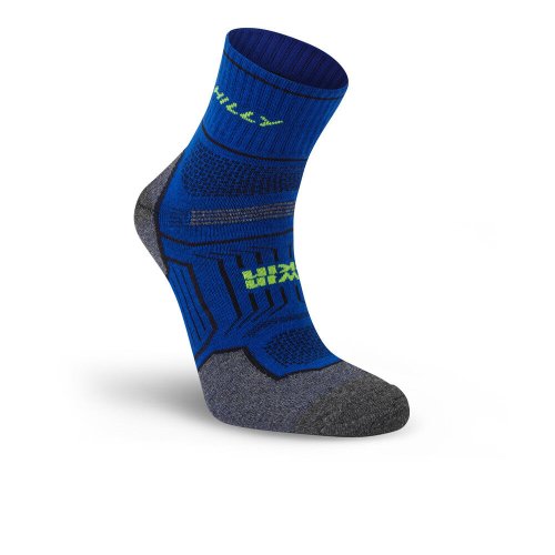 Hilly Twin Skin Dual Layer Anklet Length Running Socks Cobalt / Grey Marl: Medium (UK6-8.5)