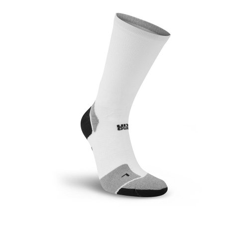 Hilly Marathon Fresh Crew Length Running Socks White / Grey