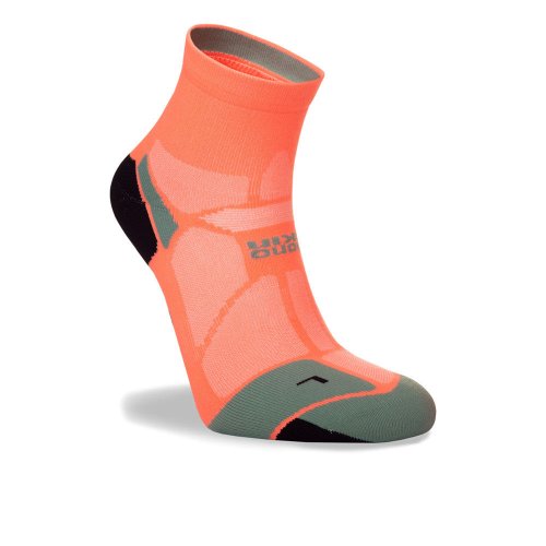 Hilly Marathon Fresh, Anklet length Running Socks, Candy / Sage: Small (UK3-5.5)