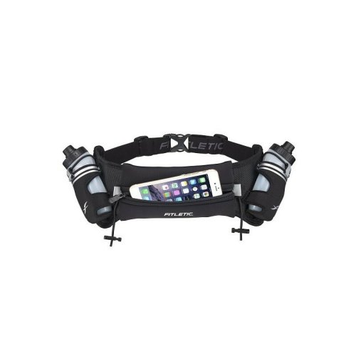 FITLETIC Hydra 16 Hydration Belt, Black