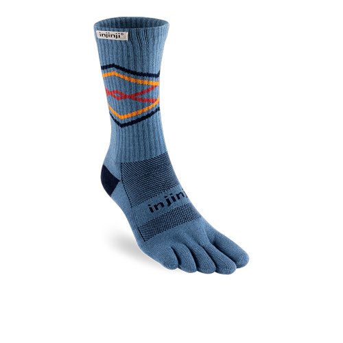 Injinji Trail Crew Length Midweight Socks Lake