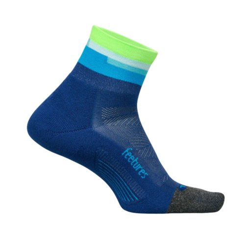 Feetures Elite Ultra Quarter Running Socks Surfboard Blue: Small UK 2 - 4.5