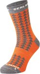 Sealskinz Hilgay Single Layer Mid Length Merino Running Socks Orange
